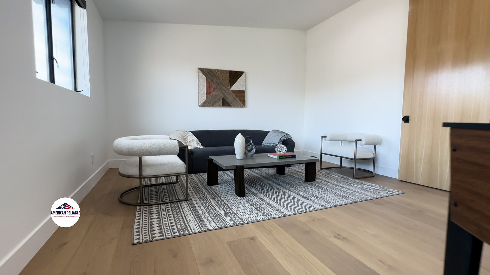 Modern lounge with contemporary furniture