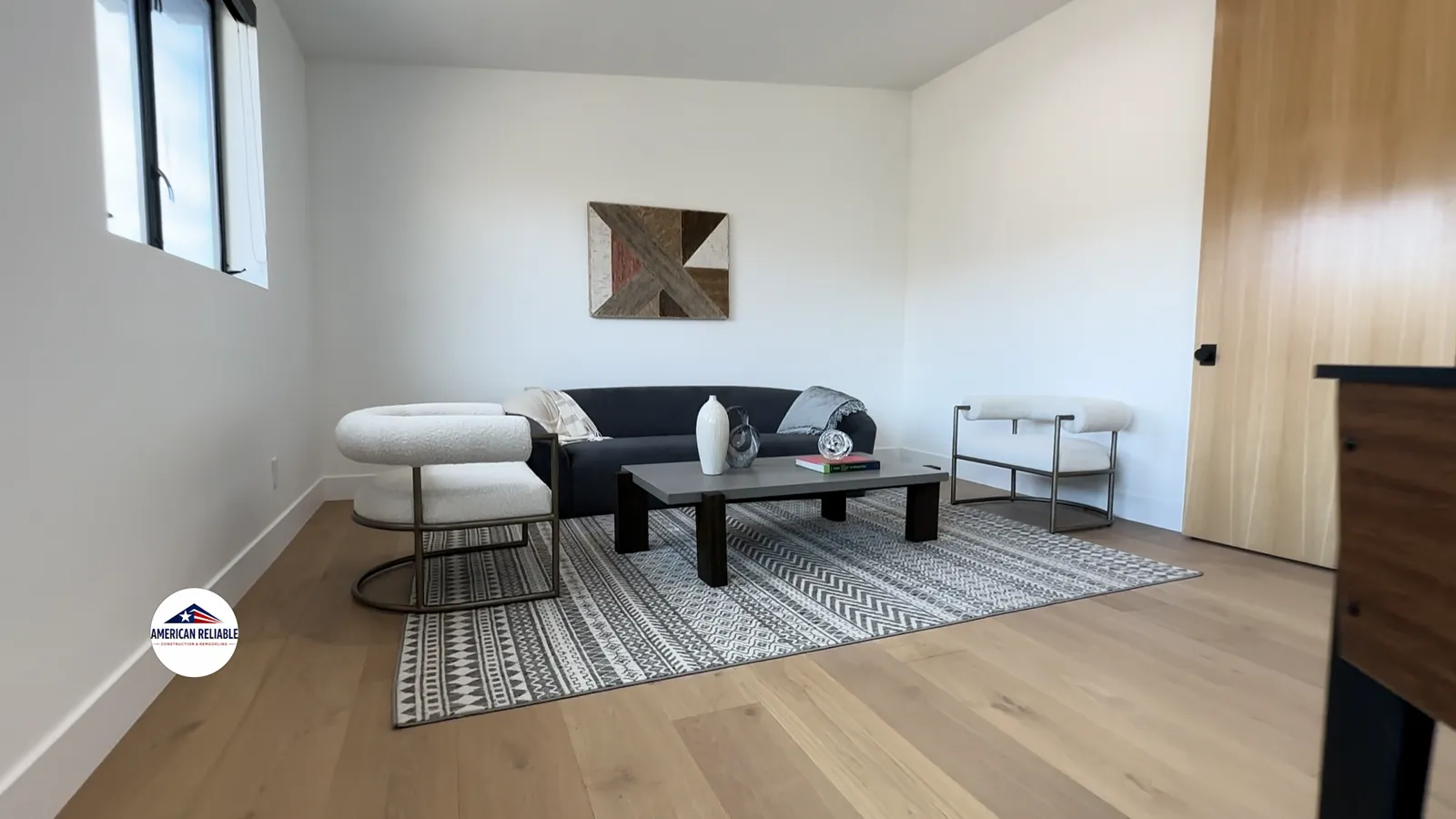 Modern lounge with contemporary furniture